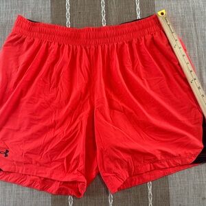 Under Armour Orange Men's Athletic Shorts 2XL